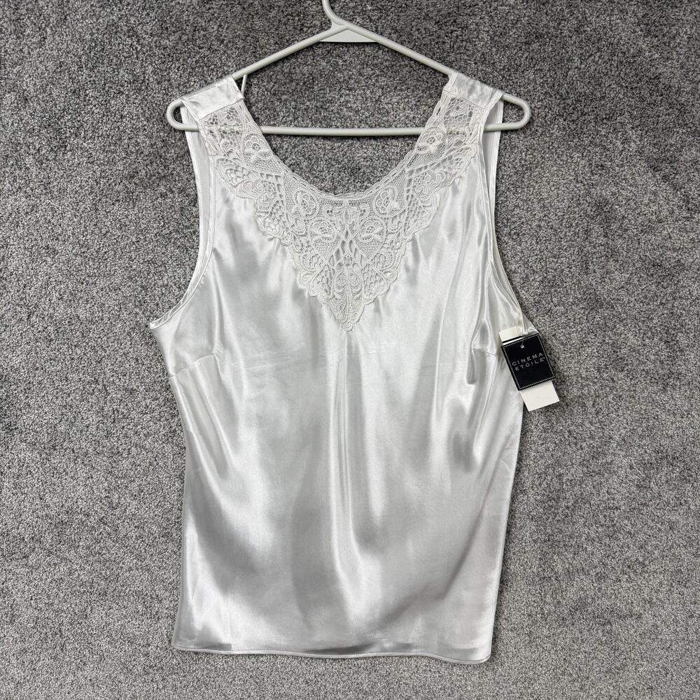 Cinema Etoile Lace Cami XL Satin Lingerie Feminine Romantic Classic Coquette
